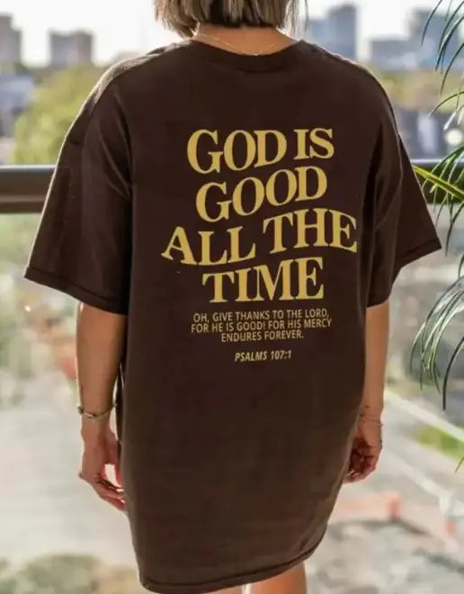 God Print Short-sleeve T-shirt - Women's - Faith