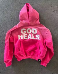 God Heals Ombre Hoodie – Faith, Comfort & Color