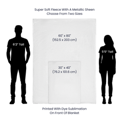 Sober & Sexy Signature Statement Mink Fleece Blanket - 2 available sizes