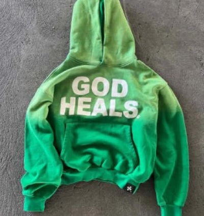God Heals Ombre Hoodie – Faith, Comfort & Color