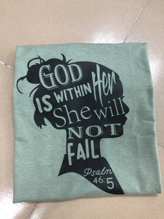"Unisex Short Sleeve T-Shirt: God is Within Her"